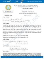 Đề thi HSG môn Toán 10 năm 2019 các Trường THPT Chuyên khu vực Duyên hải và đồng bằng Bắc bộ