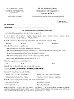 68  đề thi thử TN THPT 2021   môn hóa   THPT chuyên bắc giang   tháng 2   file word có lời giải doc