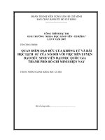 Quan điểm đạo đức của khổng tử và bài học lịch sử của nó đối với việc rèn luyện đạo đức sinh viên đại học quốc gia tp  hồ chí minh hiện nay 