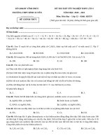 63  đề thi thử TN THPT 2021   môn hóa   THPT bình xuyên   vĩnh phúc   lần 1   file word có lời giải doc