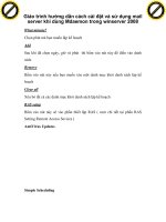Giáo trình hướng dẫn cách cài đặt và sử dụng mail server khi dùng Mdaemon trong winserver 2008 p1
