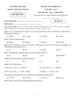 26  đề thi thử TN THPT 2021   môn hóa   THPT hàn thuyên   bắc ninh   lần 1   file word có lời giải chi tiết doc