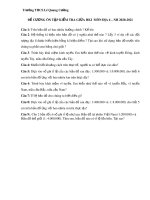 Đề cương ôn tập giữa học kì 1 môn Địa lí lớp 6 năm 2020-2021 - Trường THCS Lê Quang Cường