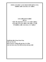 Một số giải pháp nâng cao chất lượng giáo dục kỹ năng sống cho trẻ 4-5 tuổi ở trường Mẫu giáo Hoa Cúc Trắng
