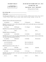 57  đề thi thử TN THPT 2021   môn hóa   sở GD đt nghệ an   lần 1   đề 2   file word có lời giải doc doc