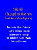 Giáo trình Công nghệ phần mềm - Yêu cầu người dùng