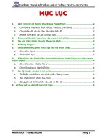 Giáo trình Micrpsoft PowerPonit - Trường trung cấp công nghệ thông tin TM.Computer