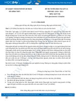 Đề thi tuyển sinh vào lớp 10 năm 2020 - Sở GD&ĐT Hồ Chí Minh