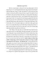 Quản trị quan hệ khách hàng CRM với khách hàng cá nhân sử dụng dịch vụ internet của công ty cổ phần viễn thông FPT FPT telecom chi nhánh hà nội (tt) 