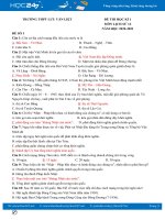 Bộ 3 đề thi HK1 môn Lịch sử 12 có đáp án năm 2020 Trường THPT Lưu Văn Liệt