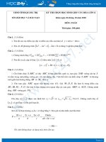 Đề thi chọn học sinh giỏi Toán 12 tỉnh Quảng Trị có đáp án chi tiết