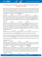 Một số bài tập trắc nghiệm vô cơ hay, khó trong đề thi THPT QG - Ôn thi môn Hóa học năm 2020