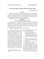 Con người trí tuệ trong thơ Trần Nhân Tông