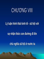 Bài giảng Triết học (cao học): Chương VIII (tt)