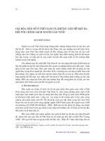 Già hóa dân số ở Việt Nam và những vấn đề đặt ra đối với chính sách người cao tuổi - Bùi Thế Cường