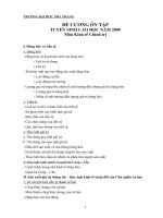 ĐỀ CƯƠNG ÔN TẬP TUYỂN SINH CAO HỌC NĂM 2009 Môn Kinh tế Chính trị