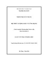 Hệ thức lượng giác và ứng dụng   