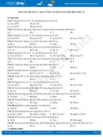 Bài tập chương 5 Đại cương về kim loại môn Hóa học 12 năm 2019-2020