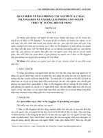 Quan điểm về giải phóng con người của C.Mác, Ph.Ăngghen và vấn đề giải phóng con người theo tư tưởng Hồ Chí Minh