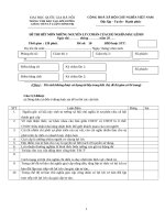 Đề thi hết môn nguyên lý cơ bản của chủ nghĩa Mác Lenin - Đề số 10