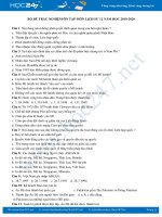 Bộ đề trắc nghiệm ôn tập môn Lịch Sử 12 năm học 2019-2020