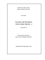 Tài liệu chuyên khảo Tâm lý học trẻ em