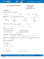 Đề thi HK1 môn Toán 9 năm 2020 có đáp án Trường THCS Phan Bội Châu