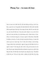 Phong Tục – An nam chỉ lược