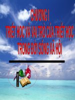 Bài giảng Triết học (cao học): Chương I