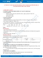 Lý thuyết và bài tập chuyên đề Đại cương về kim loại môn Hóa học 12 năm 2020 Trường THPT Long Thạnh