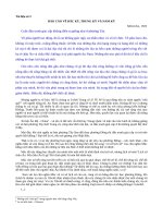 Tài liệu số 3: Báo cáo về Bắc kỳ, Trung kỳ và Nam kỳ