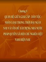 Bài giảng Triết học (cao học): Chương V - PGS.TS. Phạm Công Nhất