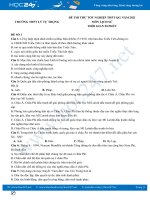 Bộ 5 đề thi thử tốt nghiệp THPT QG môn Lịch Sử năm 2021 có đáp án Trường THPT Lý Tự Trọng
