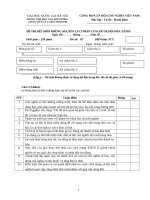 Đề thi hết môn nguyên lý cơ bản của chủ nghĩa Mác Lenin - Đề số 7