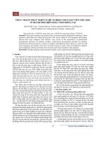 Thực trạng phát triển nghề nghiệp cho giáo viên tiểu học ở thành phố Biên Hoà, tỉnh Đồng Nai