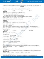 Bộ 85 câu trắc nghiệm chuyên đề Sắt, Crom, Đồng có đáp án chi tiết môn Hóa học 11 năm 2020