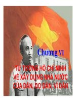 Bài giảng Tư tưởng Hồ Chí Minh: Chương 6 - GV. Lý Ngọc Yến Nhi