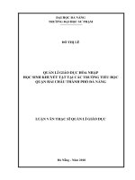 Quản lý giáo dục hòa nhập học sinh khuyết tật tại các trường tiểu học quận hải châu thành phố đà nẵng  