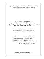 Một số biện pháp nâng cao chất lượng hoạt động phát triển ngôn ngữ cho trẻ mẫu giáo 3 4 tuổi 