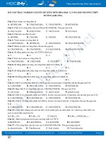 85 Câu trắc nghiệm Chuyên đề Este môn Hóa học 12 năm 2020 Trường THPT Mường Khương