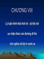 Bài giảng Triết học (cao học): Chương VIII