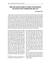 Hình ảnh người chiến sĩ trong truyện ngắn yêu nước ở đô thị miền Nam 1965 - 1975