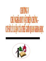 Bài giảng Triết học (cao học): Chương V