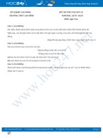 Đề thi thử vào lớp 10 năm 2020 môn Ngữ Văn - Trường THPT Cao Bình