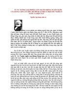 TỪ TƯ TƯỞNG GIẢI PHÓNG CON NGƯỜI TRONG TUYÊN NGÔN CỦA ĐẢNG CỘNG SẢN ĐẾN MÔ HÌNH XÃ HỘI XÃ HỘI CHỦ NGHĨA Ở NƯỚC TA HIỆN NAY