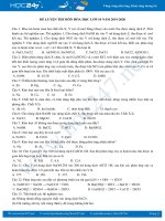 Đề luyện thi môn Hóa học 10 năm 2019-2020