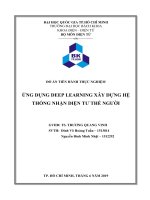 ỨNG DỤNG DEEP LEARNING xây DỰNG hệ THỐNG NHẬN DIỆN tư THẾ NGƯỜI