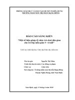 Một số biện pháp tổ chức trò chơi dân gian cho trẻ lớp mẫu giáo 5   6 tuổi 