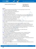 Bộ 3 đề thi HK1 môn Lịch sử 12 năm 2020 có đáp án Trường THPT Huỳnh Cương