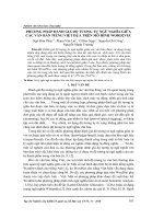 Phương pháp đánh giá độ tương tự ngữ nghĩa giữa các văn bản tiếng Việt dựa trên mô hình Word2Vec